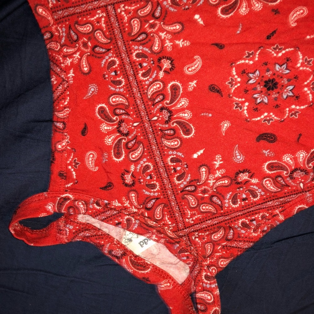 🥀RED BANDANA PATTERN SHIRT🥀